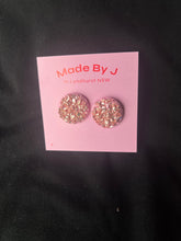 Load image into Gallery viewer, Pink Textured Studs
