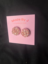 Load image into Gallery viewer, Pink Textured Studs
